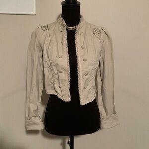 Cropped double breasted jacket size med